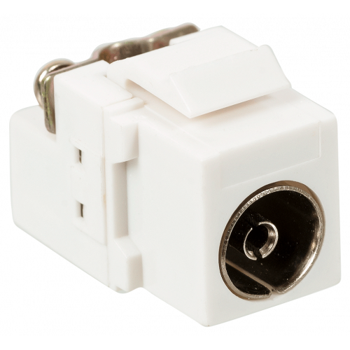 Модуль Keystone, TV-розетка, винтовое соединение, белый